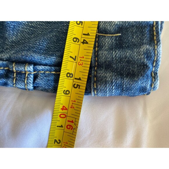 Old Navy Kids Denim Jeans Size 16 Regular Straight Fit Blue Denim 100% Cotton - Picture 5 of 15